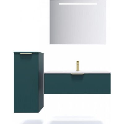 Homifab - Venice - Bleu - 90 cm - Vanité de salle de bains - Publicité Homifab - Venice - Bleu - 90 cm - Vanité de salle de bains - Publicité