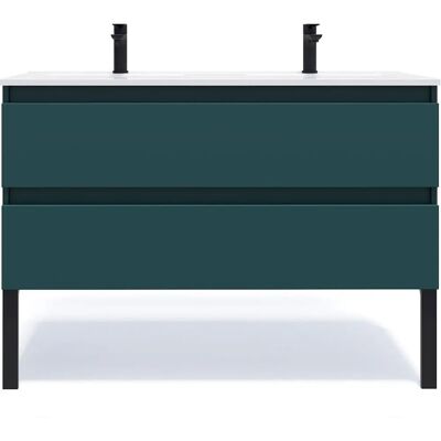 Homifab Hudson Meuble de Salle de Bain Bleu Double Vasque - Meuble Salle de Bain - Publicité Homifab Hudson Meuble de Salle de Bain Bleu Double Vasque - Meuble Salle de Bain - Publicité
