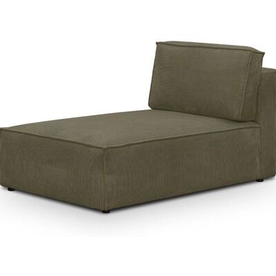 Harper Mod - Méridienne - kaki velours - canapé-lit - Publicité Harper Mod - Méridienne - kaki velours - canapé-lit - Publicité