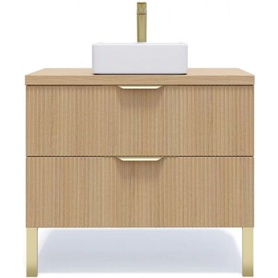 Homifab - Venice - 90 cm - 2 drawers - meuble salle de bains - Publicité Homifab - Venice - 90 cm - 2 drawers - meuble salle de bains - Publicité