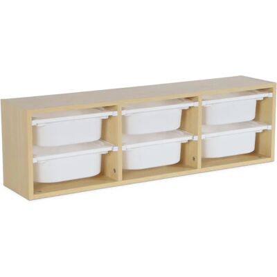 Sweeek Rangements Enfant Naturel - 6 Bacs - Publicité Sweeek Rangements Enfant Naturel - 6 Bacs - Publicité