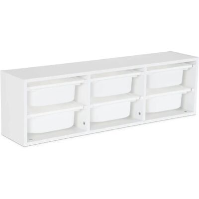 SWEEEK Unité de rangement Sora - 6 bacs pour enfants - Publicité SWEEEK Unité de rangement Sora - 6 bacs pour enfants - Publicité