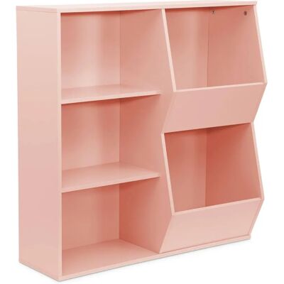 Meuble enfant Rose Tobias Sweeek - 3 étagères & rangement - Publicité Meuble enfant Rose Tobias Sweeek - 3 étagères & rangement - Publicité