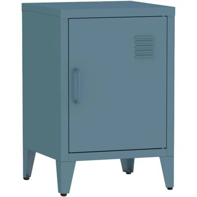 SWEEEK Soho Bleu Métal Table de nuit - Mobilier industriel pour enfants - Publicité SWEEEK Soho Bleu Métal Table de nuit - Mobilier industriel pour enfants - Publicité