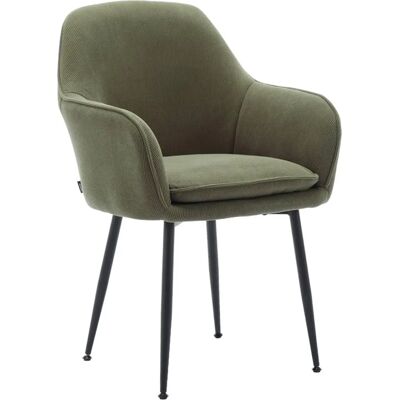 Sweeek Shella Fauteuil en velours kaki foncé - Mobilier - Publicité Sweeek Shella Fauteuil en velours kaki foncé - Mobilier - Publicité