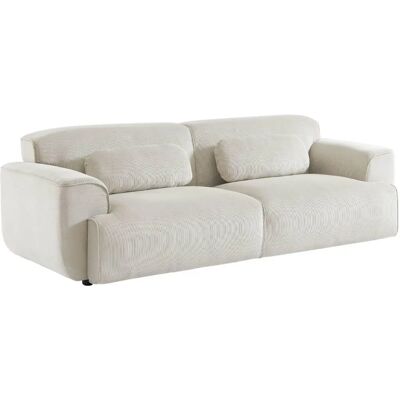 Sweeek Sofa 3 places en velours côtelé - Design classique - Publicité Sweeek Sofa 3 places en velours côtelé - Design classique - Publicité
