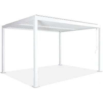 Sweeek Pergola bioclimatica Palace - Alluminio 3x4m - Bianco Sweeek Pergola bioclimatica Palace - Alluminio 3x4m - Bianco