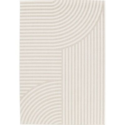 Alfombra de poliéster reciclado Bellamy para interior/exterior - Arcos beige Alfombra de poliéster reciclado Bellamy para interior/exterior - Arcos beige