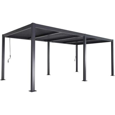 Sweeek Palace 3x6m Bioclimatic Pergola - Aluminum Steel Adjustable Louvers Sweeek Palace 3x6m Bioclimatic Pergola - Aluminum Steel Adjustable Louvers