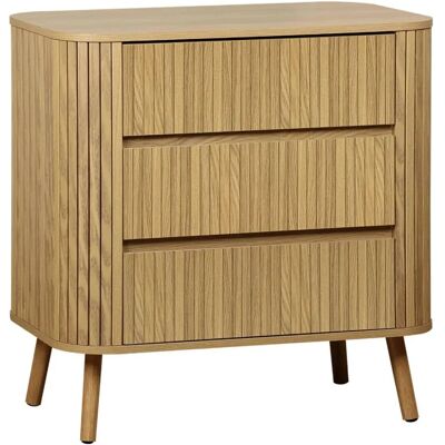 Cómoda Legacy Natural de 3 Cajones - Mueble de Almacenamiento Cómoda Legacy Natural de 3 Cajones - Mueble de Almacenamiento