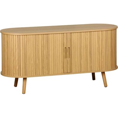 SWEEEK Legacy TV Stand - Scandinavian, Oval, Sliding Doors SWEEEK Legacy TV Stand - Scandinavian, Oval, Sliding Doors