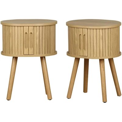 Table de nuit Sweeek Legacy - Style scandinave/rétro - Publicité Table de nuit Sweeek Legacy - Style scandinave/rétro - Publicité