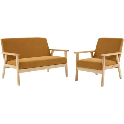 Sweeek Isak Sofá y Sillón de Terciopelo - Estilo Escandinavo Sweeek Isak Sofá y Sillón de Terciopelo - Estilo Escandinavo