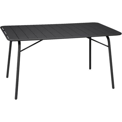 Sweeek Amelia 140cm Metal Garden Table - Rectangular 6 Seats Sweeek Amelia 140cm Metal Garden Table - Rectangular 6 Seats