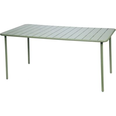 Mesa de jardín de metal Sweeek 6-8 plazas, Amelia 160cm, Verde - Mesa de jardín Mesa de jardín de metal Sweeek 6-8 plazas, Amelia 160cm, Verde - Mesa de jardín
