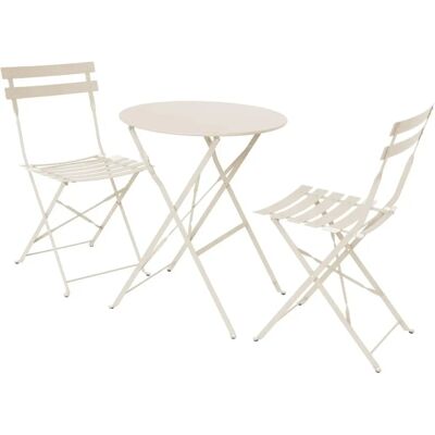 Sweeek Emilia Garden Set - Foldable Metal Furniture, 2 Chairs Sweeek Emilia Garden Set - Foldable Metal Furniture, 2 Chairs