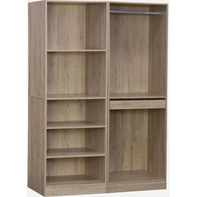 Kit de armario modular Sweeek - Natural 120x45x180 cm Kit de armario modular Sweeek - Natural 120x45x180 cm