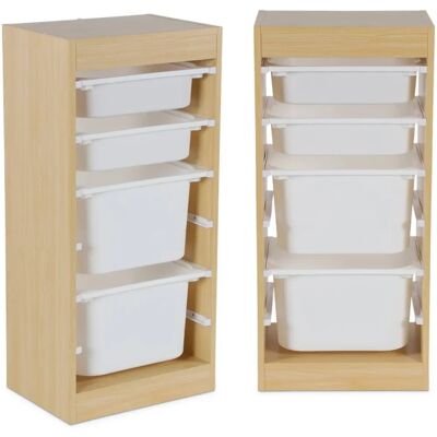 Sweeek Sora Almacenamiento infantil - 4 cajas Mueble Sweeek Sora Almacenamiento infantil - 4 cajas Mueble