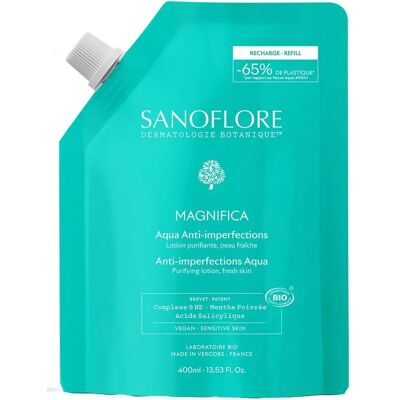 Sanoflore Aqua Magnifica Recharge Écologique - Tonique Visage - Publicité Sanoflore Aqua Magnifica Recharge Écologique - Tonique Visage - Publicité