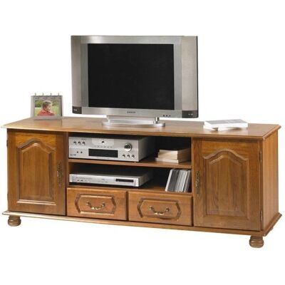 Générique - Console TV 70in Chêne Rustique - 2 Portes - Publicité Générique - Console TV 70in Chêne Rustique - 2 Portes - Publicité