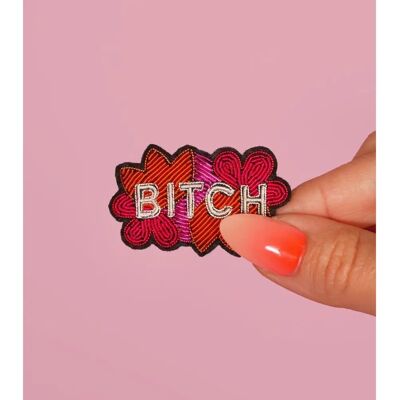 Mondial Tissus Bitch broche 5x3 cm Mondial Tissus Bitch broche 5x3 cm