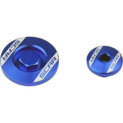 Kit bouchons moteur SCAR Yamaha 450 YZF 2023 Bleu - Pièce de moto - Publicité Kit bouchons moteur SCAR Yamaha 450 YZF 2023 Bleu - Pièce de moto - Publicité