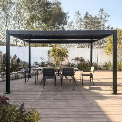 CONCEPT-USINE NAXOS 4x3m Pérgola - Aluminio Resistente a la Intemperie CONCEPT-USINE NAXOS 4x3m Pérgola - Aluminio Resistente a la Intemperie