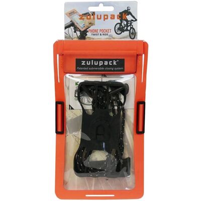 Support téléphone vélo zulupack - Étanche, Facile à installer, Argenté - Publicité Support téléphone vélo zulupack - Étanche, Facile à installer, Argenté - Publicité