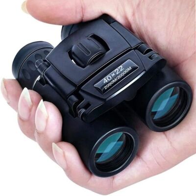 Jumelles 40X22 HD Puissantes 2000M Pliables Mini Bak4 FMC Optique Noir - Publicité Jumelles 40X22 HD Puissantes 2000M Pliables Mini Bak4 FMC Optique Noir - Publicité