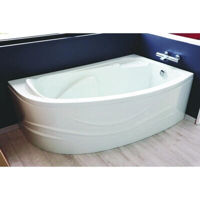 Faldón de bañera ONDEE FANY patrón de olas 160x90cm - ABS Blanco Faldón de bañera ONDEE FANY patrón de olas 160x90cm - ABS Blanco