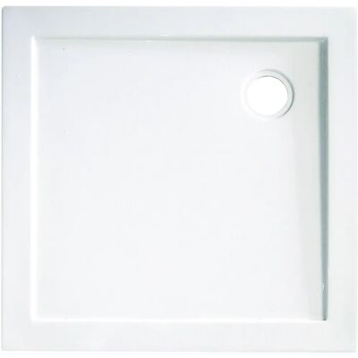 DEGEO Ondee - 90x90cm - Antideslizante - Acrílico - Blanco - Plato de ducha extraplano DEGEO Ondee - 90x90cm - Antideslizante - Acrílico - Blanco - Plato de ducha extraplano