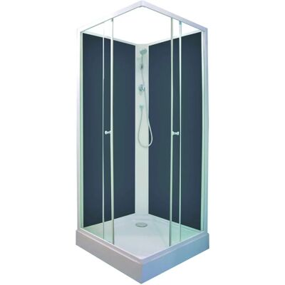 Cabina de ducha Minea gris Ondee - 80x80cm - Kit Cabina de ducha Minea gris Ondee - 80x80cm - Kit
