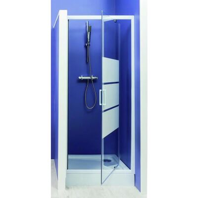 Ondee - Mampara de ducha - 80x185cm - Blanco Ondee - Mampara de ducha - 80x185cm - Blanco