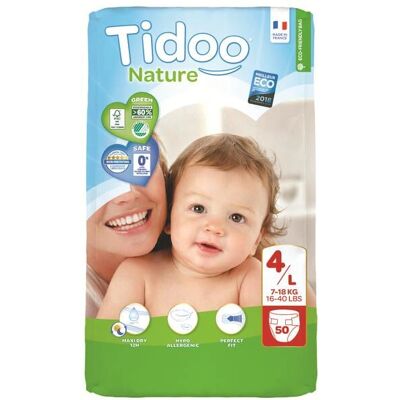 Pañales Tidoo TID.760064 Hipoalergénicos, a prueba de fugas, 50 unidades Pañales Tidoo TID.760064 Hipoalergénicos, a prueba de fugas, 50 unidades