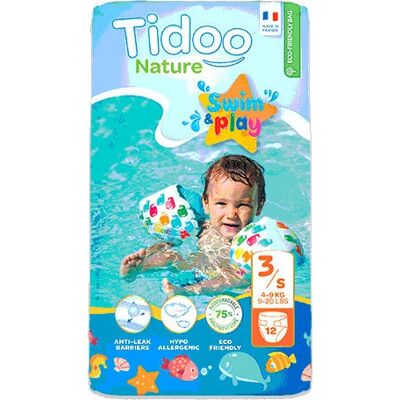 Tidoo Couches Jetables Garçon/Fille 3 - Accessoire de bain bébé - Publicité Tidoo Couches Jetables Garçon/Fille 3 - Accessoire de bain bébé - Publicité