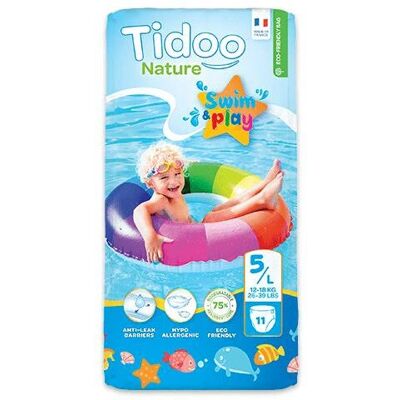 Pañal desechable Tidoo para niño/niña - natación 12-18kg Pañal desechable Tidoo para niño/niña - natación 12-18kg