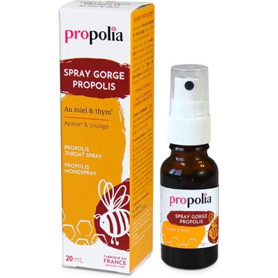 Propolia Spray Buccal Propolis Thym - Soulagement gorge et voix - Publicité Propolia Spray Buccal Propolis Thym - Soulagement gorge et voix - Publicité