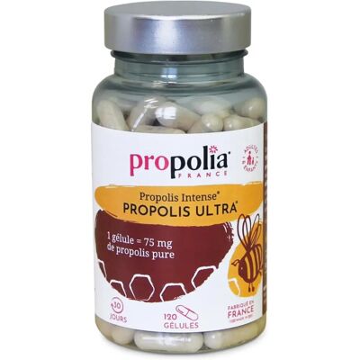 Propolia Propolis Ultra - Végétarien, Sans Gluten - 120 Gélules - Soutien Immunitaire - Publicité Propolia Propolis Ultra - Végétarien, Sans Gluten - 120 Gélules - Soutien Immunitaire - Publicité