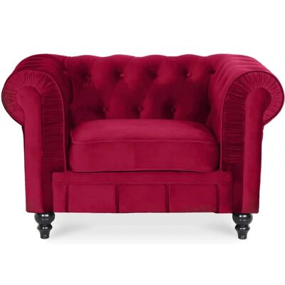 Fauteuil Chesterfield Velours Intense Déco - Publicité Fauteuil Chesterfield Velours Intense Déco - Publicité