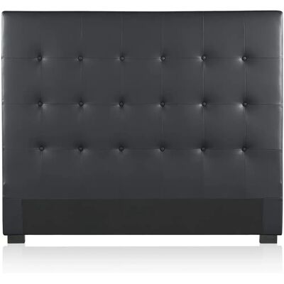 Tête de lit IntenseDeco 140cm Noir - Tête de lit - Publicité Tête de lit IntenseDeco 140cm Noir - Tête de lit - Publicité