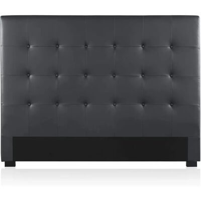 Tête de lit capitonnée 160cm Noir - Tête de lit - Publicité Tête de lit capitonnée 160cm Noir - Tête de lit - Publicité