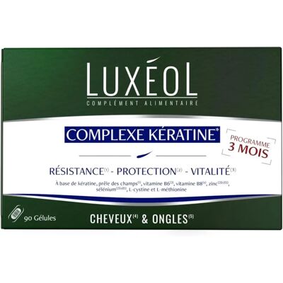 Luxéol Complexe Kératine - Cheveux & Ongles - Publicité Luxéol Complexe Kératine - Cheveux & Ongles - Publicité