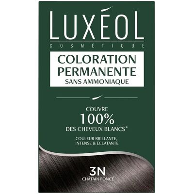 Luxéol Coloration Permanente 3N Brun Foncé - Publicité Luxéol Coloration Permanente 3N Brun Foncé - Publicité