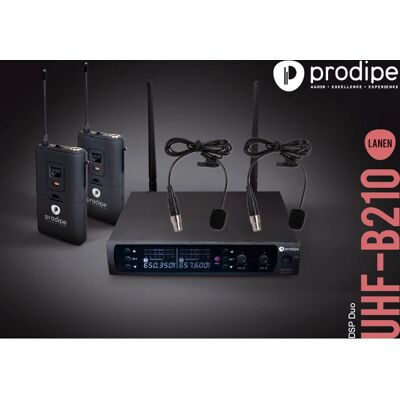 Prodipe - B210 DSP Lavalier Duo - UHF - Publicité Prodipe - B210 DSP Lavalier Duo - UHF - Publicité