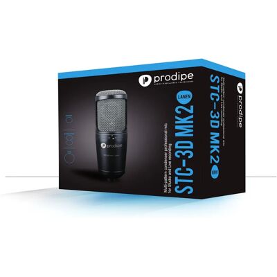 Microphone de studio à condensateur Prodipe PROSTC3DMK2 - Publicité Microphone de studio à condensateur Prodipe PROSTC3DMK2 - Publicité