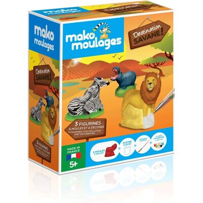 Kit de moules animaux de la savane Mako Creations - Activité manuelle - Publicité Kit de moules animaux de la savane Mako Creations - Activité manuelle - Publicité