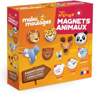 Kit créatif Mako Moulages pour aimants animaux - 6 pièces - Publicité Kit créatif Mako Moulages pour aimants animaux - 6 pièces - Publicité