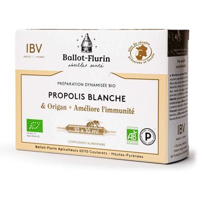 Suplemento de Propolis Blanca y Orégano Orgánico Ballot-Flurin - 100ml Suplemento de Propolis Blanca y Orégano Orgánico Ballot-Flurin - 100ml