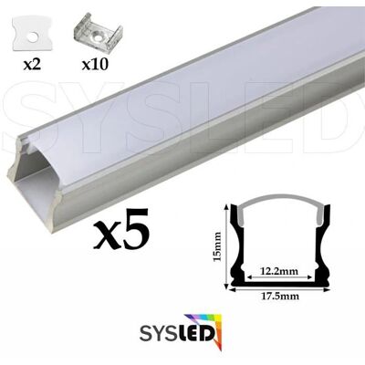 SYSLED - 3014 - 244 leds/m - 5 m - Kit de cinta LED SYSLED - 3014 - 244 leds/m - 5 m - Kit de cinta LED