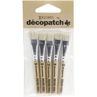 Décopatch Pack de 5 Pinceaux d'Artiste - Pinceau d'artiste Décopatch Pack de 5 Pinceaux d'Artiste - Pinceau d'artiste